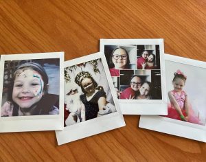 Instant photos used for photo crafts